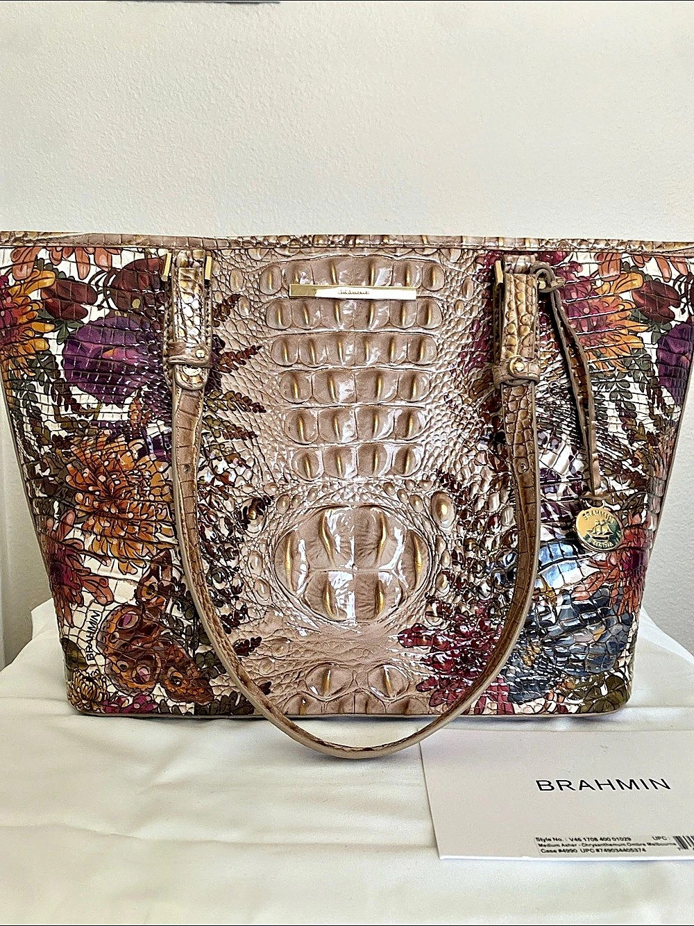 Brahmin Medium Asher Tote Chrysanthemum